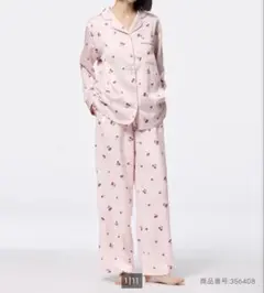 チェリー柄ピンクパジャマセット