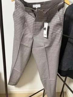 B.MING by BEAMS 未使用 チェック柄 スラックス ブラウン系