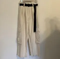 anuke Twill Loose Pants 38 アイボリー - メルカリ