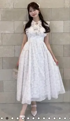 AnMILLE アンミール Flowerシャーリング ピンク ロングワンピ完売品