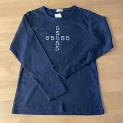 ネイビー 長袖Tシャツ Mサイズ
