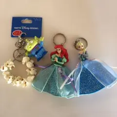 ディズニー　アリエル&エルサ&エイリアンストラップ