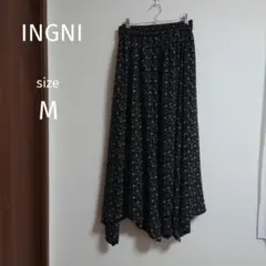 美品 INGNI 花柄フレアスカート Mサイズ