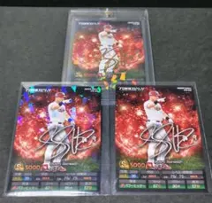 ボイト プロスピ プロ野球チップス 金箔サイン キラ ノーマル 3枚セット