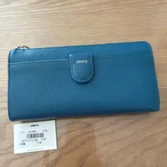 COMME CA 長財布 ブルー レザーのサムネイル