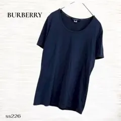 BURBERRY/半袖Tシャツ/Ｓ相当/ネイビー/サンプル品/コットン100%のサムネイル