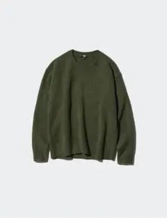 スフレヤーンクルーネックセーター ニット