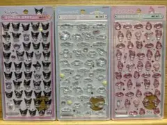 ボンボンドロップシール mini （マイメロディ、クロミ、シナモンロール）