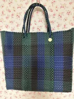 MERCADO BAG - LATTICE M レザーハンドル付き　新品未使用 MERCADO BAG - LATTICE M レザーハンドル付き 新品未使用 - メルカリ