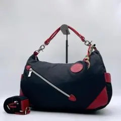 【美品】オロビアンコ 2way ショルダーバッグ シルベストラ 黒h58のサムネイル