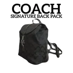 コーチ シグネチャー バックパック リュック 6613 黒