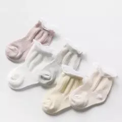 ベビー　靴下　フリル　レース　5足セット　韓国子ども服