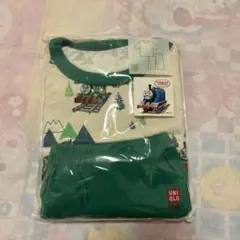 新品未開封　UNIQLO 100cm トーマス緑色パジャマ