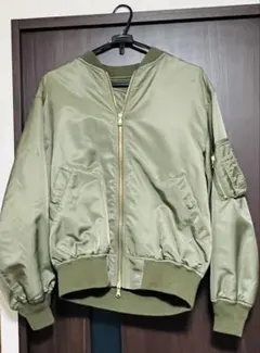 美品JOURNAL STANDARD ゴールドダブル ジップMA-1