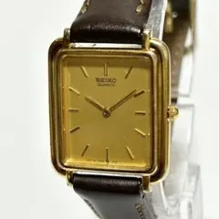 SEIKO セイコータンク ゴールド レクタンギュラー レディース時計 新品電池