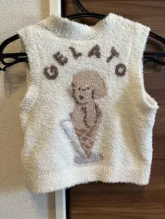 GELATO PIQUE /べビモコアイスドッグジャガードベスト70-80cm