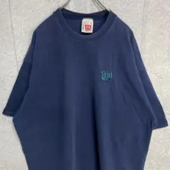 Willson ウィルソン　USA製 刺繍ロゴ　ネイビービックサイズTシャツ2Xのサムネイル