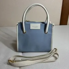 【未使用品】ブルーレーベルクレストブリッジ 2WAY ハンドバッグ ブルー