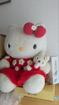 ハローキティ　特大ぬいぐるみ　サンリオ　希少　レトロ