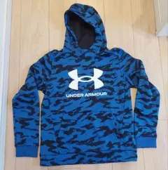 UNDER ARMOUR 青黒迷彩 パーカー 160センチ