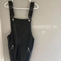 FOREVER 21 ブラック サロペット S