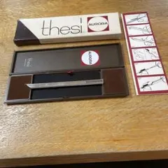 PE957□AURORA ボールペン テッシー ブラック 箱付き 美品 PE957□AURORA ボールペン テッシー ブラック 箱付き 美品