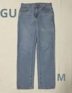 GU スリムテーパードアンクルジーンズ　M