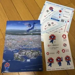 ミャクミャク　大阪万博　Expo 2025 大阪 クリアファイル　ステッカー