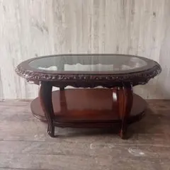 美品■最高級■イタリア■ロココ様式■45万■象嵌細工■ガラス■ダイニングテーブル 美品□最高級□イタリア□ロココ様式□45万□象嵌細工□ガラス