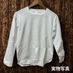 【残3点】カットソー ロング Tシャツ M ホワイト レイヤード 白 フォーマル