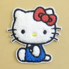 ふわふわ サンリオ ハローキティ アイロン ワッペン アップリケ パイル4049