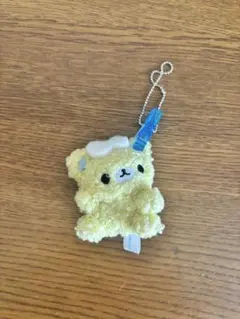 洗ってもらったもの。　あわもこぬいマスコット　レモにゃ