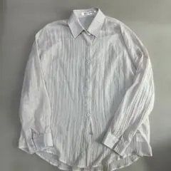 Kobe Lettuce シワ加工 長袖 ブラウス ベージュ