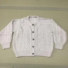GU ケーブル編み　カーディガン　L