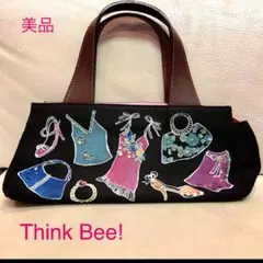 美品★Think Bee! ★ビジューハンドバッグ