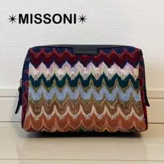 未使用　MISSONI ミッソーニ　ポーチ　クラッチバッグ　ラメ　マルチカラーのサムネイル