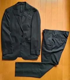 ジャケット未使用新品シルク混本切羽スーツ+スラックス
