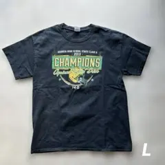 10s アメリカ古着半袖Tシャツ"Georgia"アメフト ブラック L USA