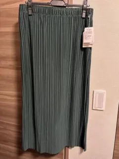 新品 3L プリーツ ロングスカート 大きい 着痩せ ウエスト総ゴム らくらく