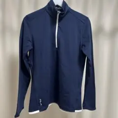 RLX Ralph Lauren ネイビー ハーフジップ シャツ