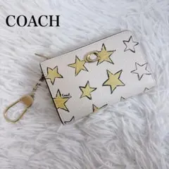 現行 COACH 星 スター エッセンシャル Lジップ マルチ コインケース