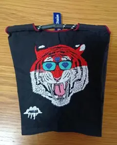 訳あり美品⭐BALL&CHAIN MULGA TORA 刺繍ナイロンバッグ