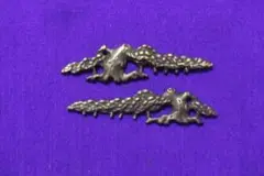 目貫 『松』[1組（2個）］ 合金 現代 装飾金具 柄 装飾 拵え 刀 ☆新品