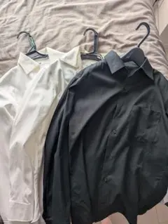 UNIQLO スーパーノンアイロンスリムシャツ ブラックホワイト3セット