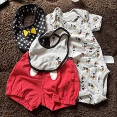 ミッキーマウス ボディスーツ・パンツ・スタイ 80cm