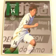 松本山雅 ハッピーくじ限定品 フルカラープレーヤーズ色紙 14番 安藤翼選手