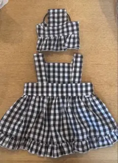 犬用服 ワンピースと帽子セット Lサイズ