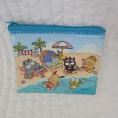 スシローコラボ　はぴだんぶいファスナーポーチ