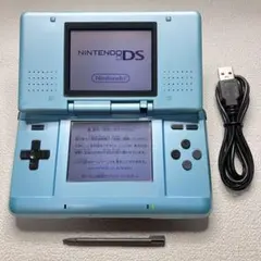 PE1【清掃&動作確認済】Nintendo DS 初代 ターコイズブルー本体