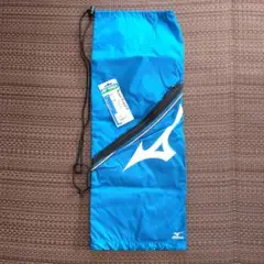 新品未使用 Mizuno ラケットバッグ 青 おまけ エッジガード付き